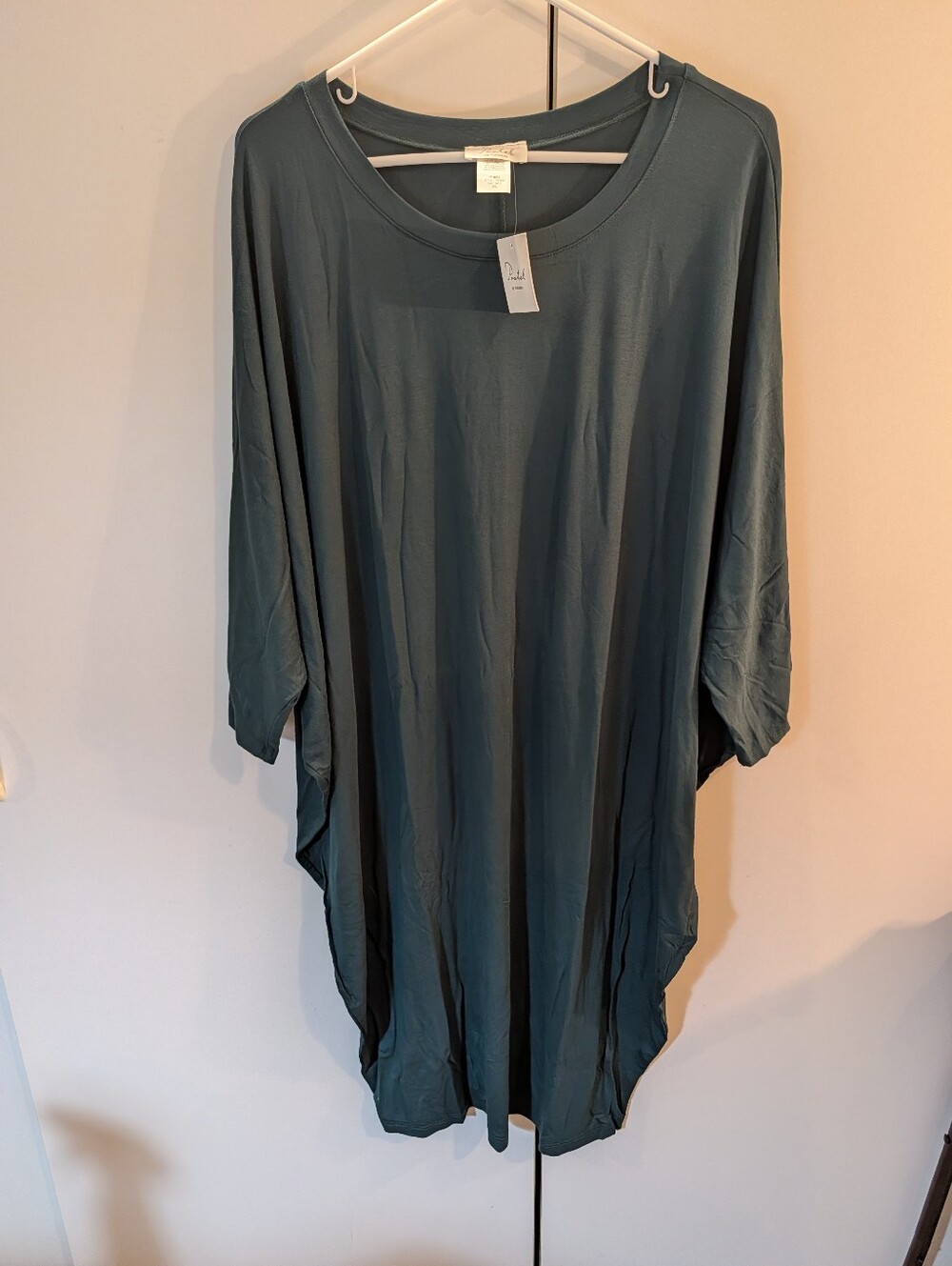 Pastel By Vivienne 2XL Relaxed Scoop Neck Dress/Tunic - Teal NWT